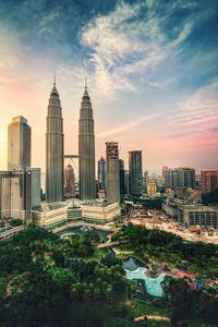 Preview wallpaper city, skyscrapers, architecture, kuala lumpur, malaysia