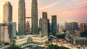 Preview wallpaper city, skyscrapers, architecture, kuala lumpur, malaysia