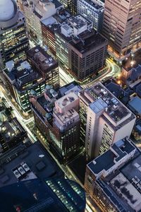 Preview wallpaper city, skyscrapers, top view