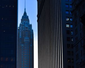 Preview wallpaper city, skyscrapers, tower, facades