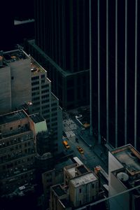 Preview wallpaper city, street, aerial view, buildings, cars, people