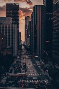 Preview wallpaper city, street, aerial view, buildings, road, cars, los angeles, usa