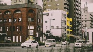 Preview wallpaper city, street, cars, traffic