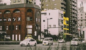 Preview wallpaper city, street, cars, traffic
