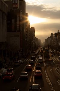 Preview wallpaper city, street, cars, dark