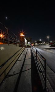 Preview wallpaper city, street, passage, construction, handrails