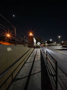 Preview wallpaper city, street, passage, construction, handrails