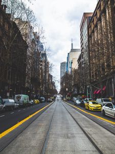 Preview wallpaper city, street, road