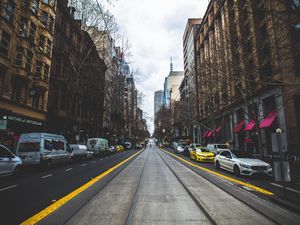 Preview wallpaper city, street, road