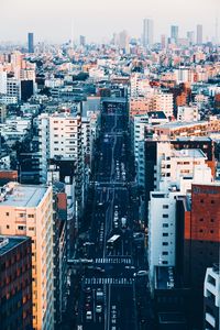 Preview wallpaper city, street, road, buildings, tokyo