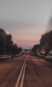 Preview wallpaper city, street, speed, movement