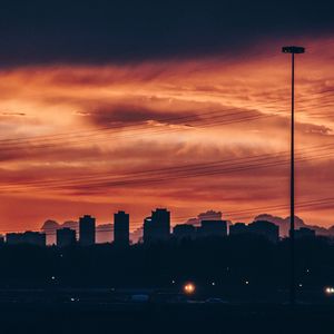 Preview wallpaper city, sunset, buildings