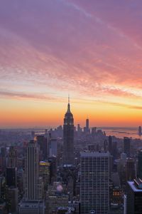 Preview wallpaper city, sunset, evening, tower