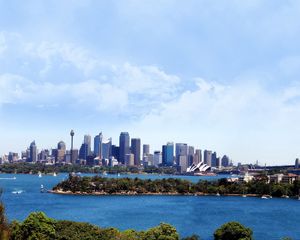 Preview wallpaper city, sydney, australia, bridge, building