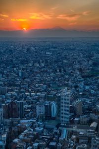 Preview wallpaper city, top view, buildings, skyline, tokyo, japan