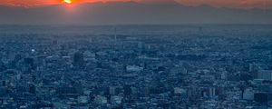 Preview wallpaper city, top view, buildings, skyline, tokyo, japan