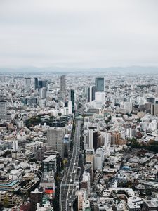 Preview wallpaper city, top view, tokyo