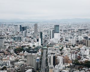 Preview wallpaper city, top view, tokyo