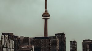 Preview wallpaper city, tower, architecture, buildings