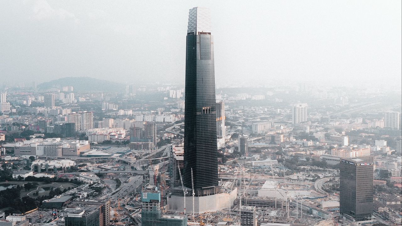 Wallpaper city, tower, buildings