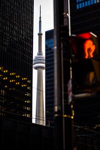 Preview wallpaper city, tower, buildings, architecture, dark