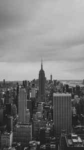 Preview wallpaper city, tower, bw