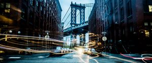 Preview wallpaper city, traffic, street, buildings