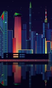 Preview wallpaper city, vector, panorama
