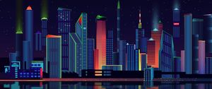 Preview wallpaper city, vector, panorama