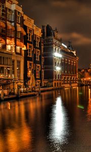 Preview wallpaper city, venice, river, boat