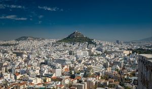 Preview wallpaper city, view from above, buildings, athens, greece, europe