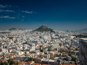 Preview wallpaper city, view from above, buildings, athens, greece, europe