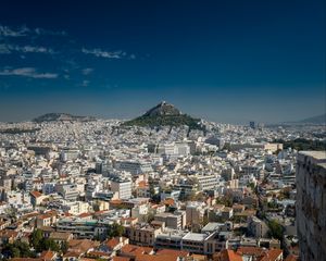 Preview wallpaper city, view from above, buildings, athens, greece, europe