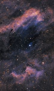 Preview wallpaper clamshell nebula, nebula, stars, shine, space