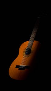 Preview wallpaper classical guitar, guitar, strings, music, dark