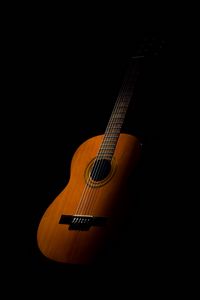 Preview wallpaper classical guitar, guitar, strings, music, dark