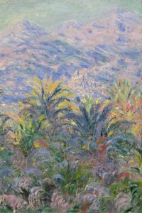 Preview wallpaper claude monet, palm trees at bordighera, impressionism, oil, canvas