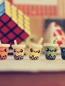 Preview wallpaper clay, figurines, smiles
