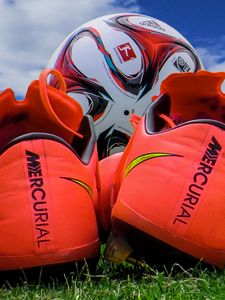 Preview wallpaper cleats, football, ball