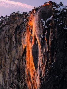 Preview wallpaper cliff, rock, mountain, stone, landscape