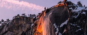 Preview wallpaper cliff, rock, mountain, stone, landscape