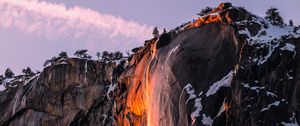 Preview wallpaper cliff, rock, mountain, stone, landscape