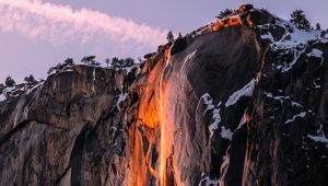 Preview wallpaper cliff, rock, mountain, stone, landscape