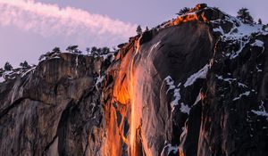 Preview wallpaper cliff, rock, mountain, stone, landscape