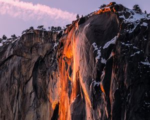 Preview wallpaper cliff, rock, mountain, stone, landscape
