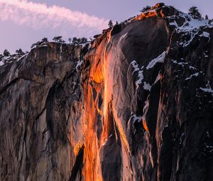 Preview wallpaper cliff, rock, mountain, stone, landscape