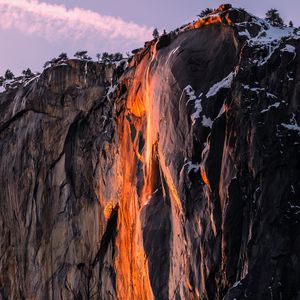 Preview wallpaper cliff, rock, mountain, stone, landscape