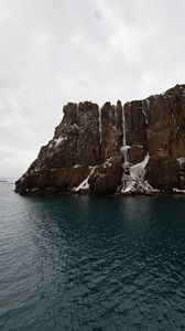 Preview wallpaper cliff, rock, sea, water, coast