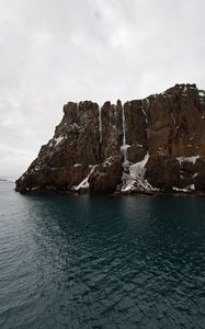 Preview wallpaper cliff, rock, sea, water, coast