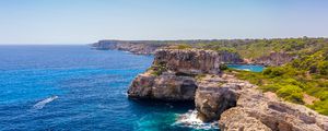 Preview wallpaper cliff, rock, stone, sea, coast